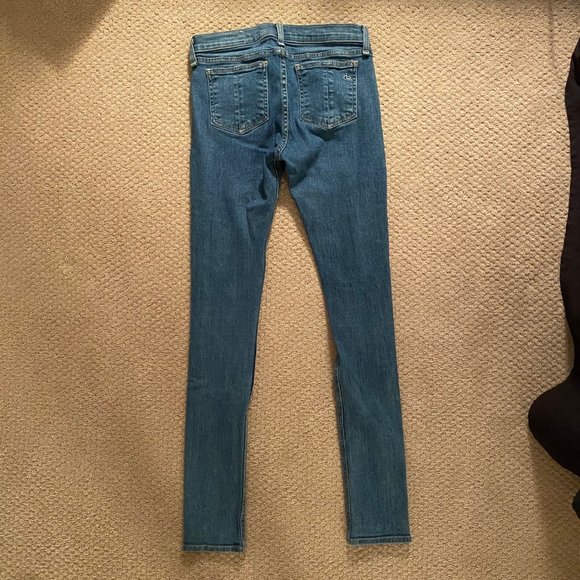 Rag & Bone Skinny Blue Jeans - Picture 4 of 5